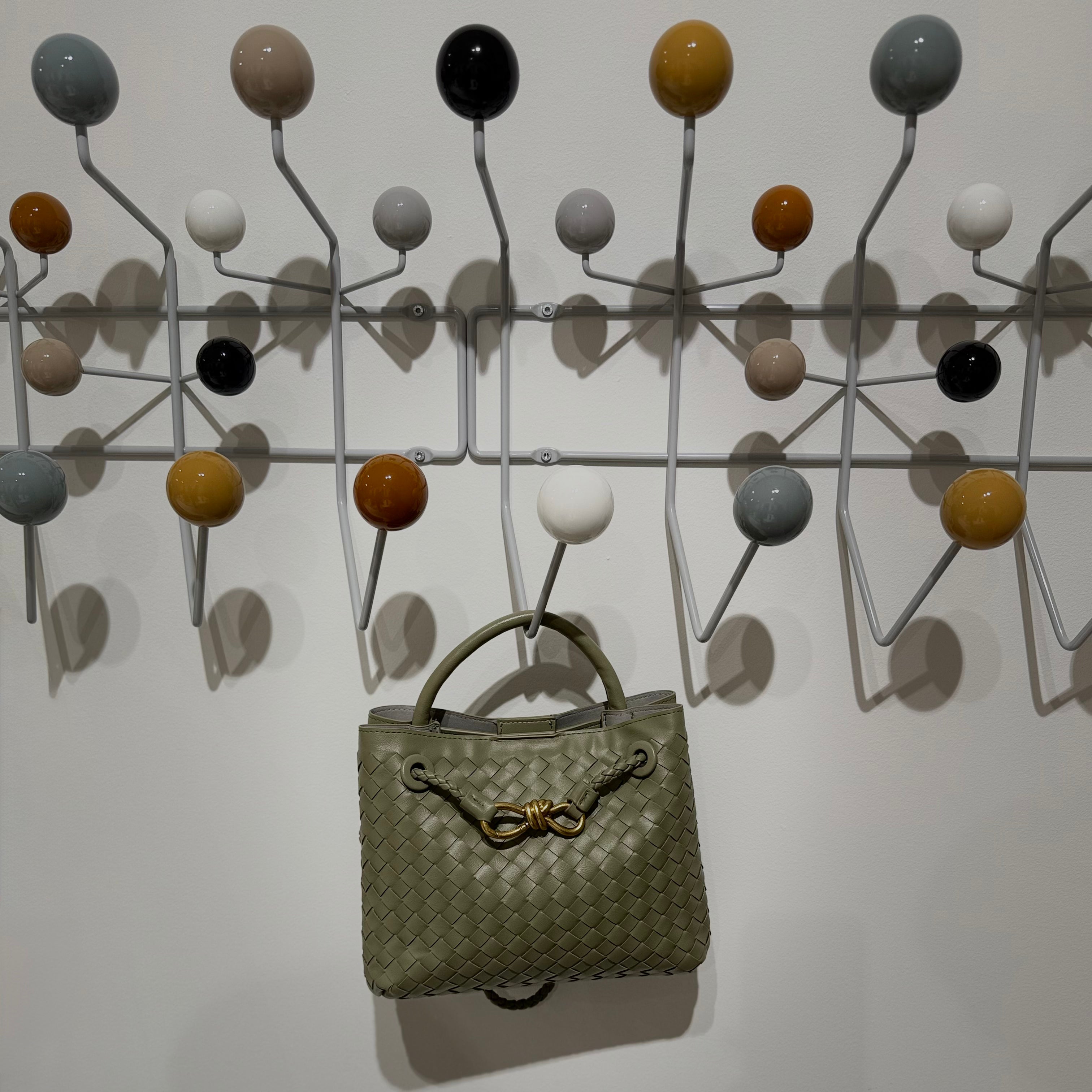 Sac tressé "Kaia" - Vert sauge